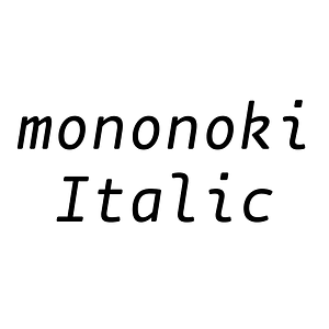 mononoki Italic