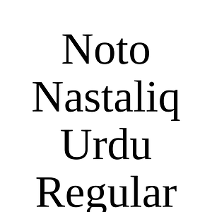 Noto Nastaliq Urdu Regular
