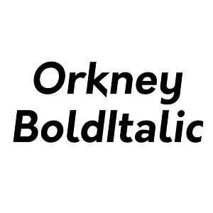 Orkney BoldItalic