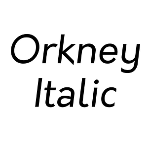 Orkney Italic