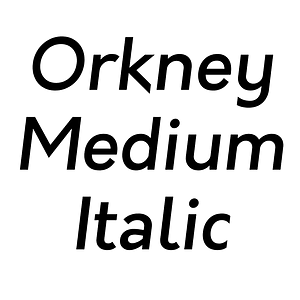 Orkney Medium Italic