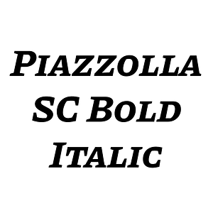 Piazzolla SC Bold Italic