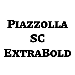 Piazzolla SC ExtraBold