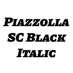 Piazzolla SC Black Italic