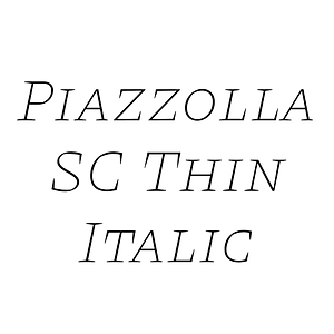 Piazzolla SC Thin Italic