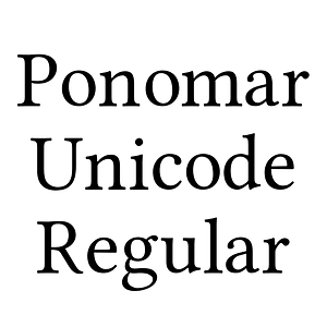 Ponomar Unicode Regular