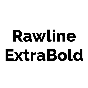 Rawline ExtraBold