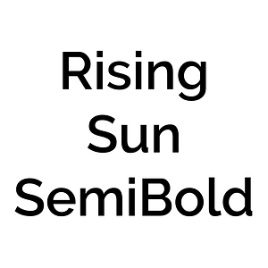 Rising Sun SemiBold