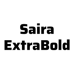 Saira ExtraBold