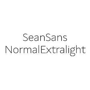SeanSans NormalExtralight