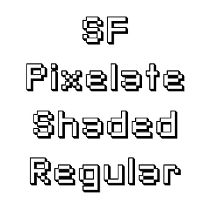 SF Pixelate Shaded Regular