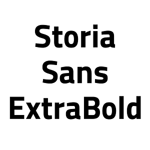 Storia Sans ExtraBold