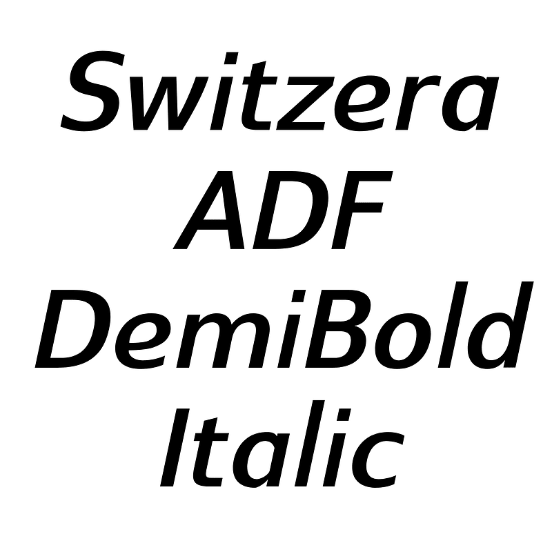 Switzera ADF DemiBold Italic