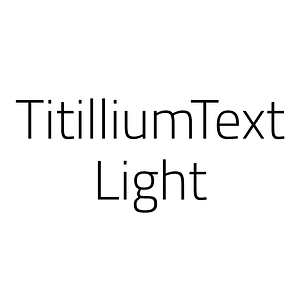 TitilliumText Light