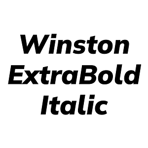 Winston ExtraBold Italic