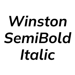 Winston SemiBold Italic