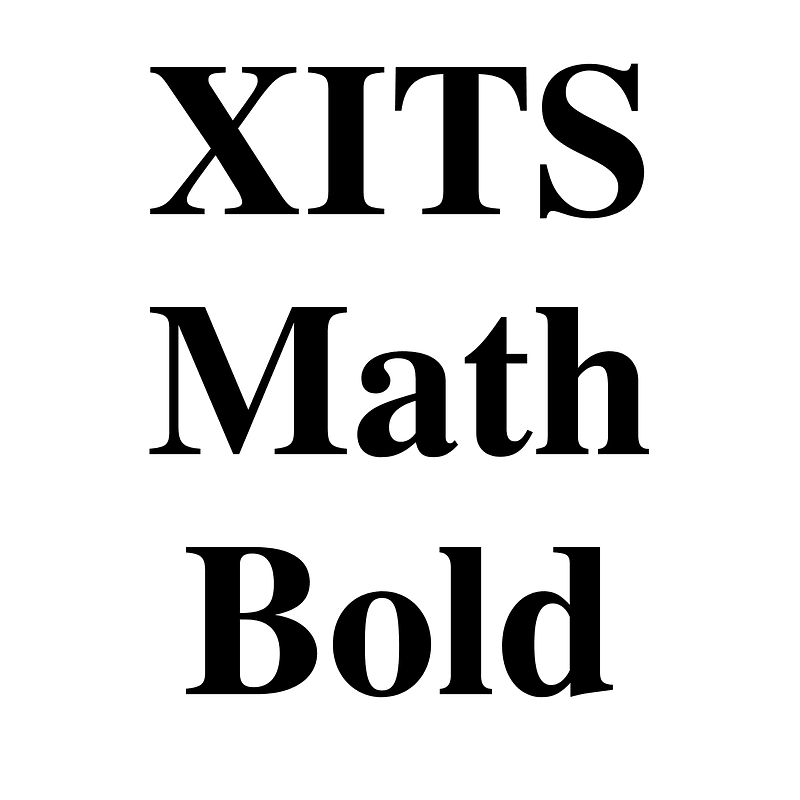 Xits math bold free fonts on creazilla