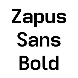 Zapus Sans Bold