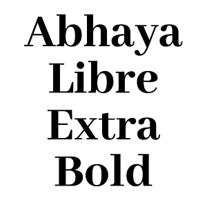 Abhaya Libre Extra Bold