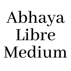 Abhaya Libre Medium