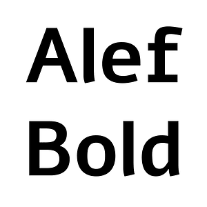 Alef Bold