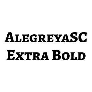AlegreyaSC Extra Bold