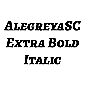 AlegreyaSC Extra Bold Italic