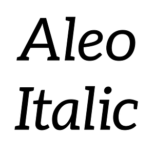 Aleo Italic