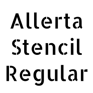 Allerta Stencil Regular