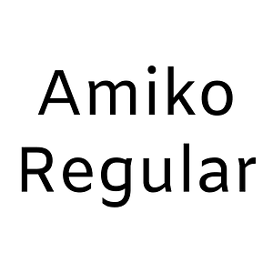 Amiko Regular - Free fonts on creazilla.com