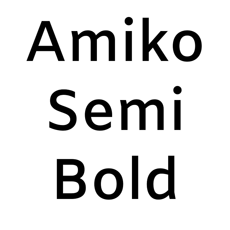 Amiko Semi Bold - Free fonts on creazilla.com