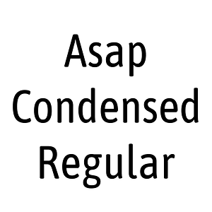 Asap Condensed Regular