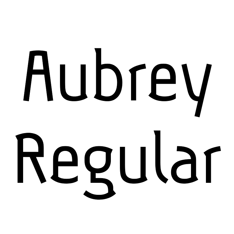 Aubrey Regular - Free fonts on creazilla.com