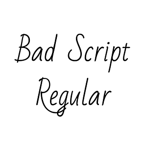 Bad Script Regular