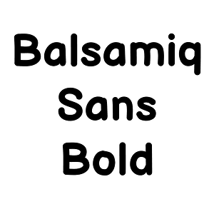 Balsamiq Sans Bold