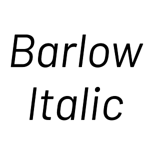 Barlow Italic