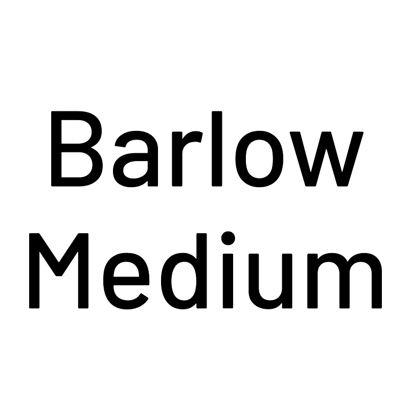 Barlow Medium - Free fonts on creazilla.com