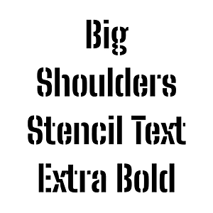 Big Shoulders Stencil Text Extra Bold