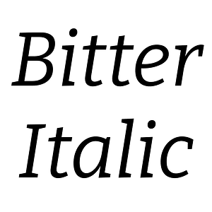 Bitter Italic