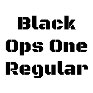 Black Ops One Regular