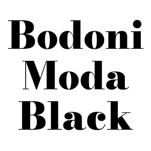 Bodoni Moda Black