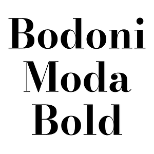 Bodoni Moda Bold