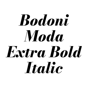 Bodoni Moda Extra Bold Italic