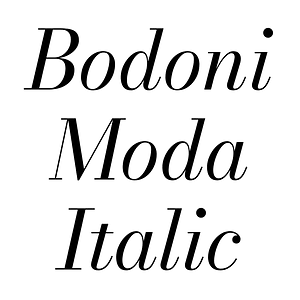 Bodoni Moda Italic