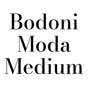 Bodoni Moda Medium