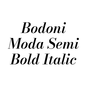 Bodoni Moda Semi Bold Italic