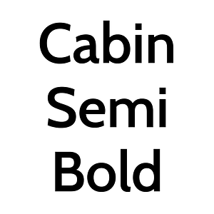 Cabin Semi Bold