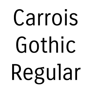 Carrois Gothic Regular