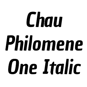 Chau Philomene One Italic