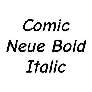 Comic Neue Bold Italic